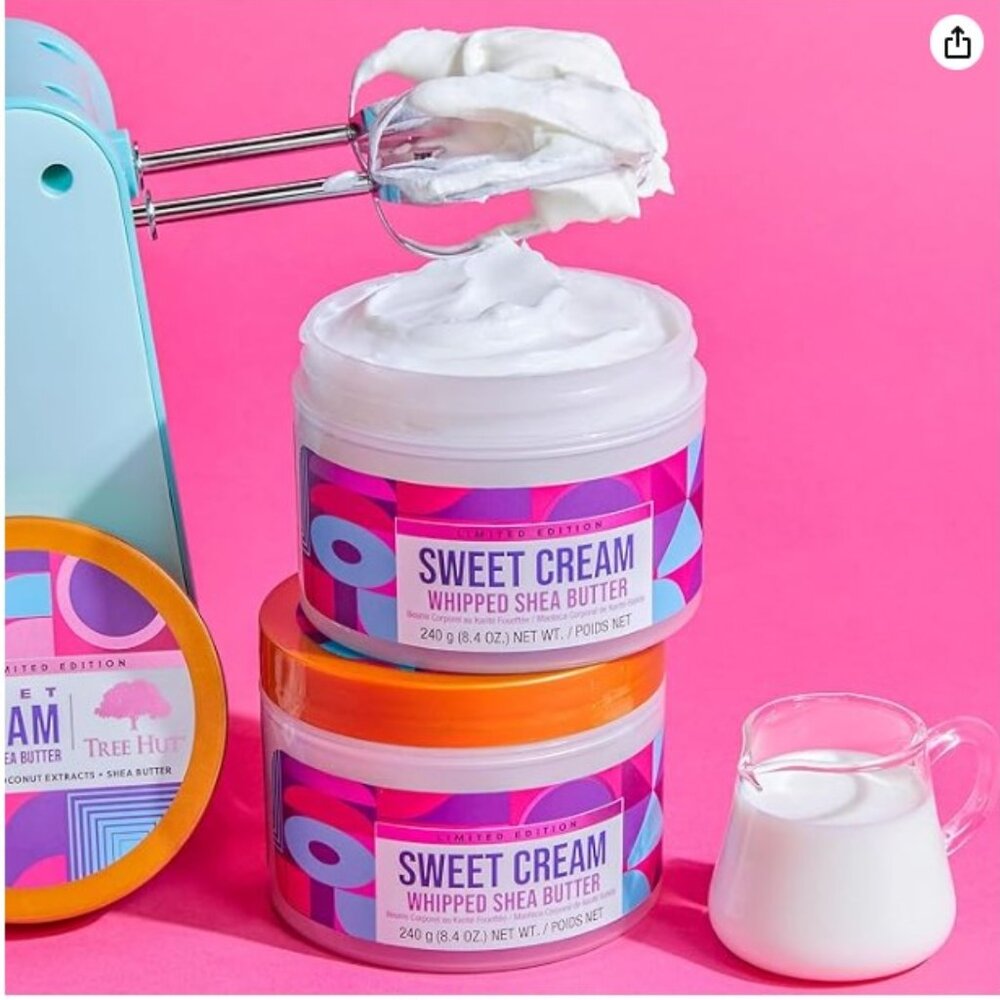 Sweet Cream Whipped Shea Butter Tree Hut Set